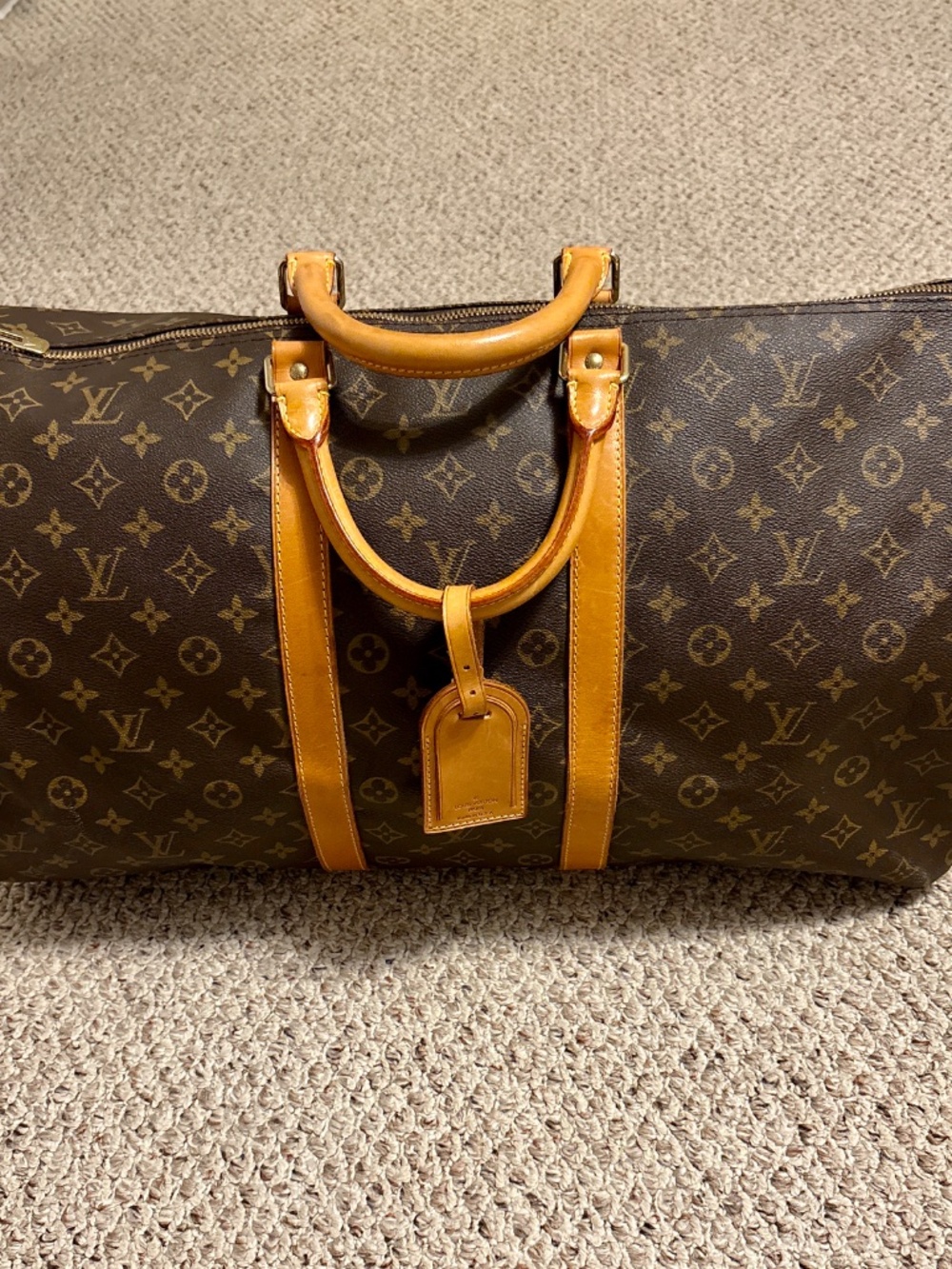 Authentic Louis Vuitton Keepall 55 Monogram Vintage Travel Duffle Bag - Picture 7 of 15